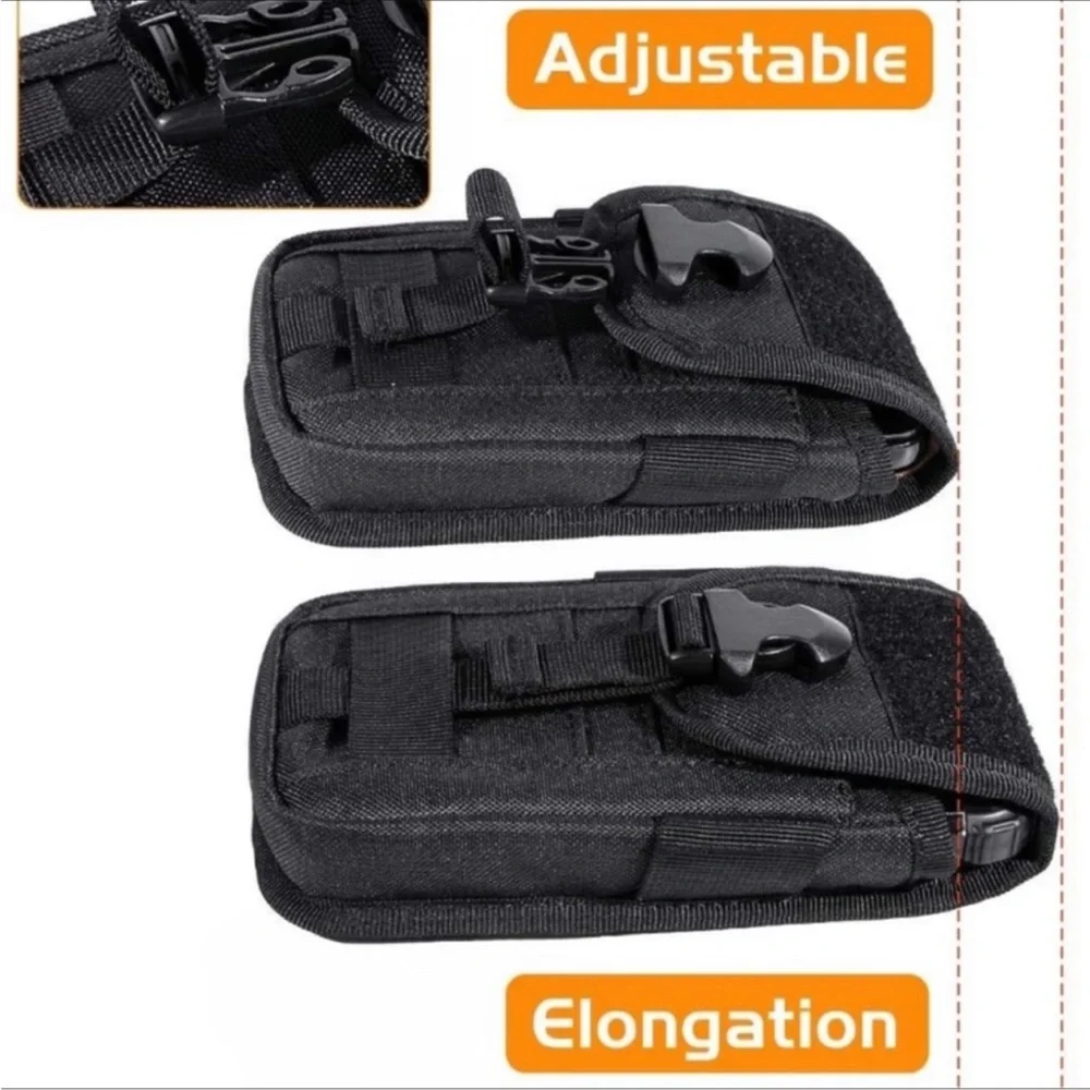 Tactical Cell Phone Holster Pouch flag patch